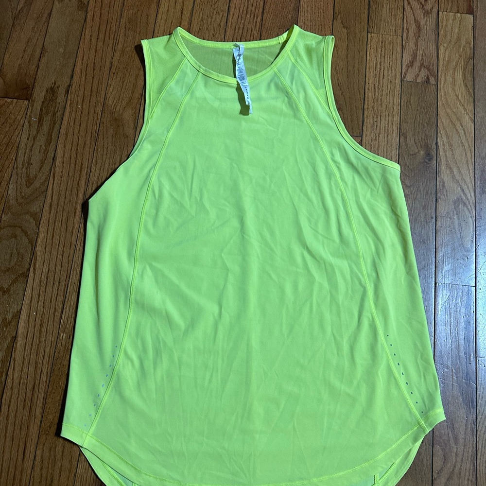 Lululemon Athletica Neon Green Tank Top